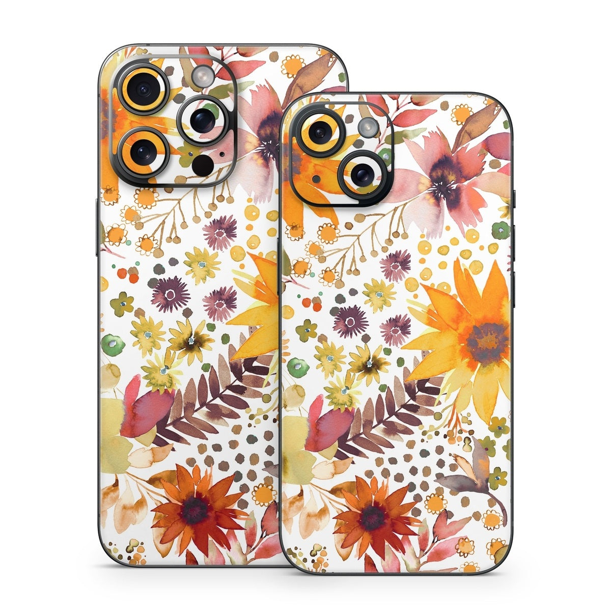 Summer Watercolor Sunflowers - Apple iPhone 15 Skin