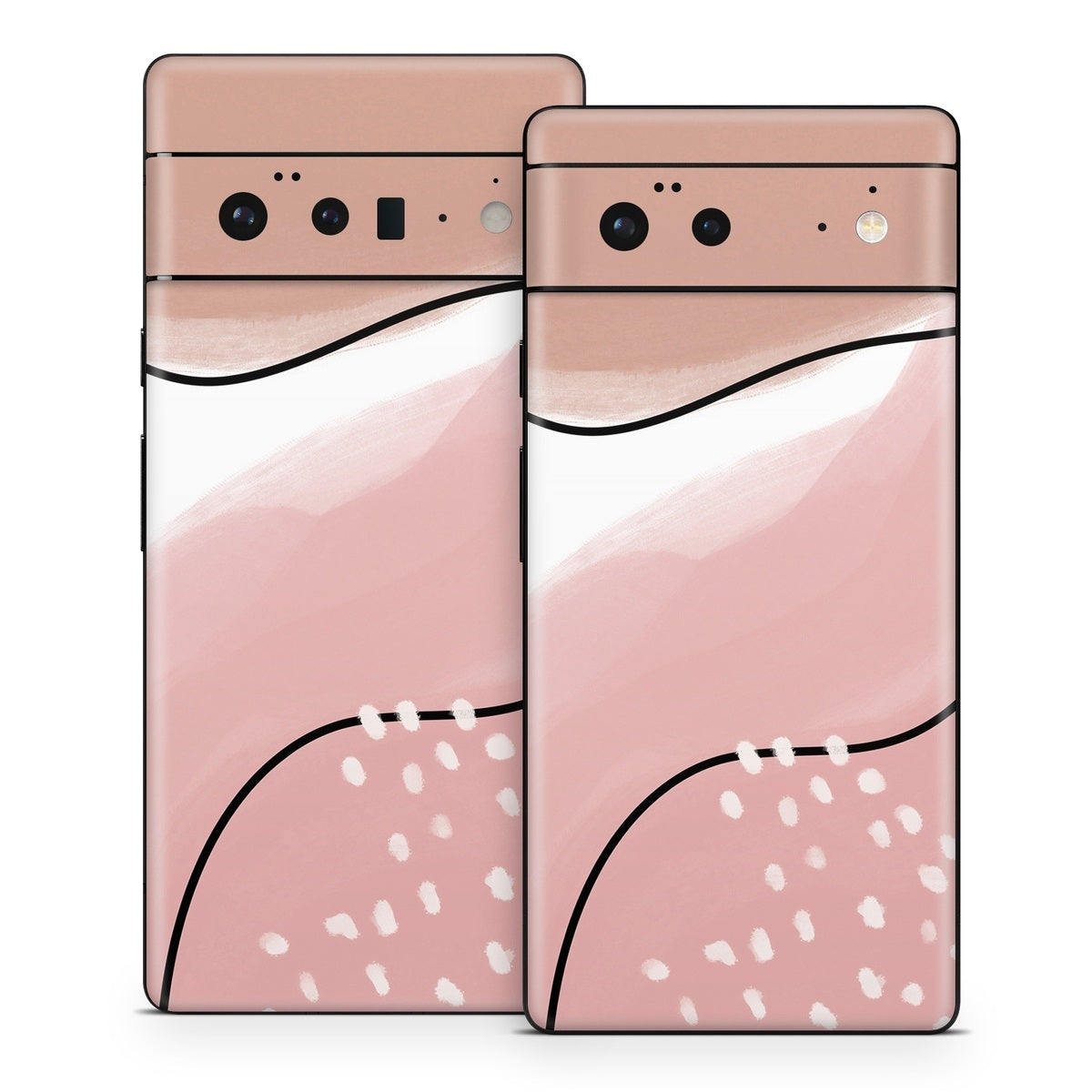 Abstract Pink and Brown - Google Pixel 6 Skin