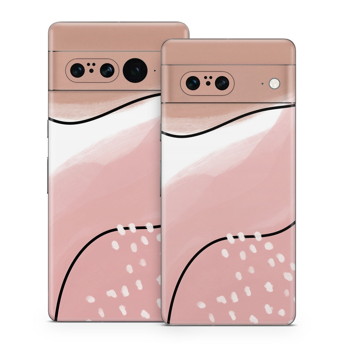 Abstract Pink and Brown - Google Pixel 7 Skin