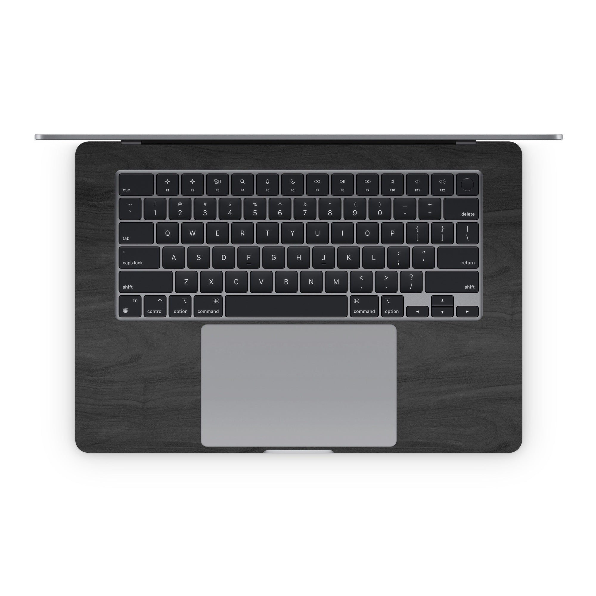 Black Woodgrain - Apple MacBook Skin