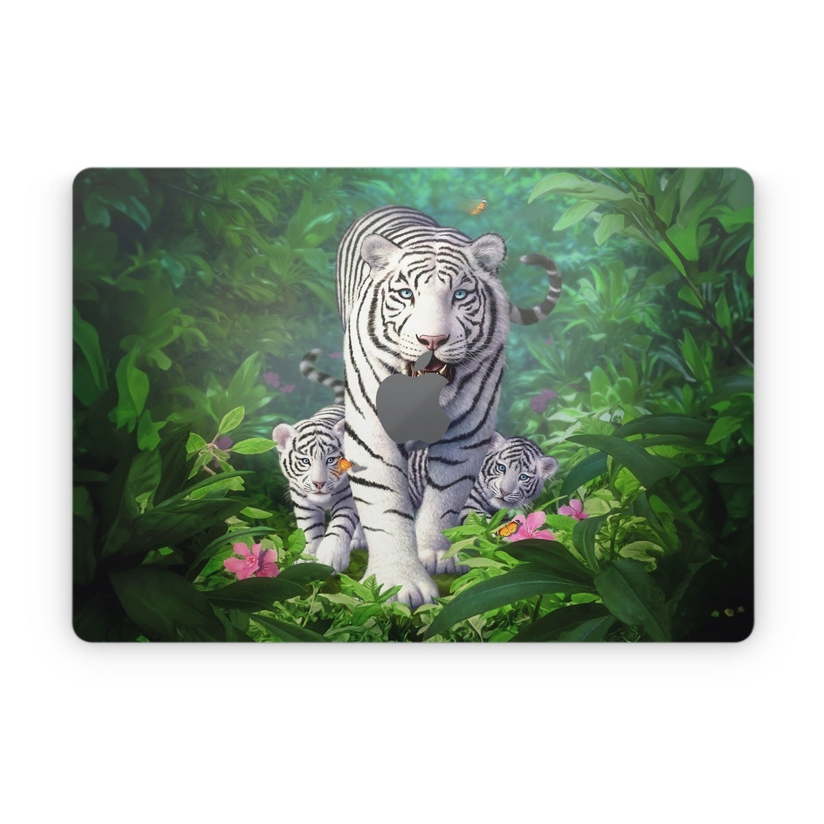 White Tigers - Apple MacBook Skin