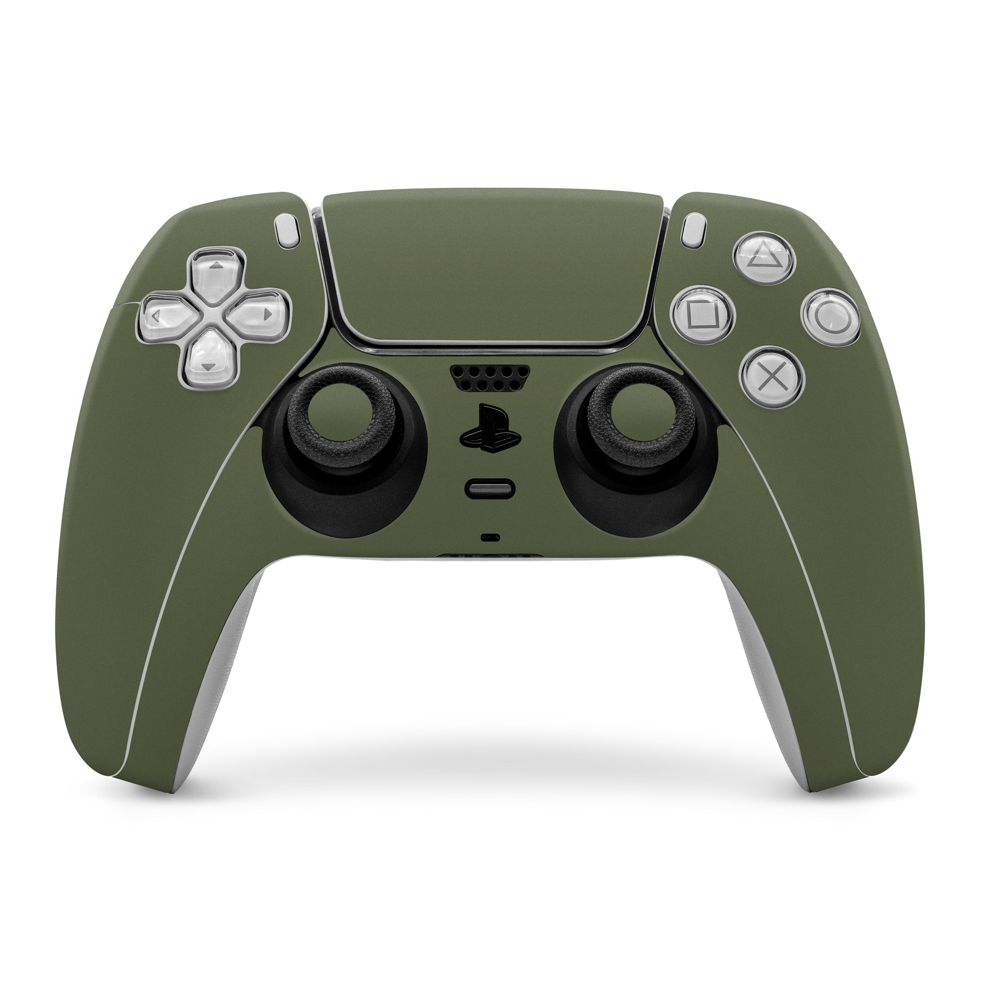 Solid State Olive Drab Sony Ps5 Controller Skin