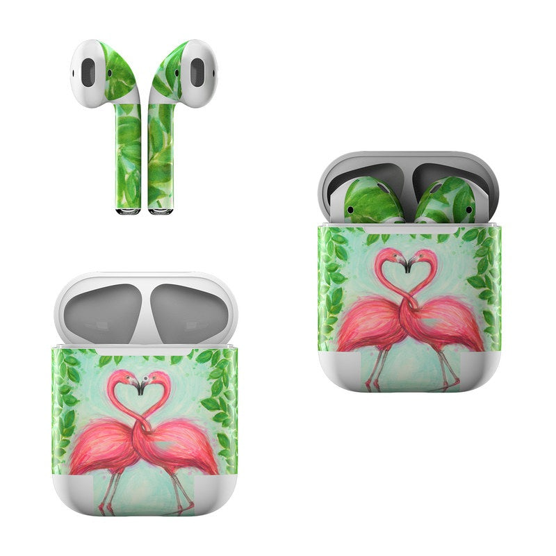 Flamingo Love - Apple AirPods Skin