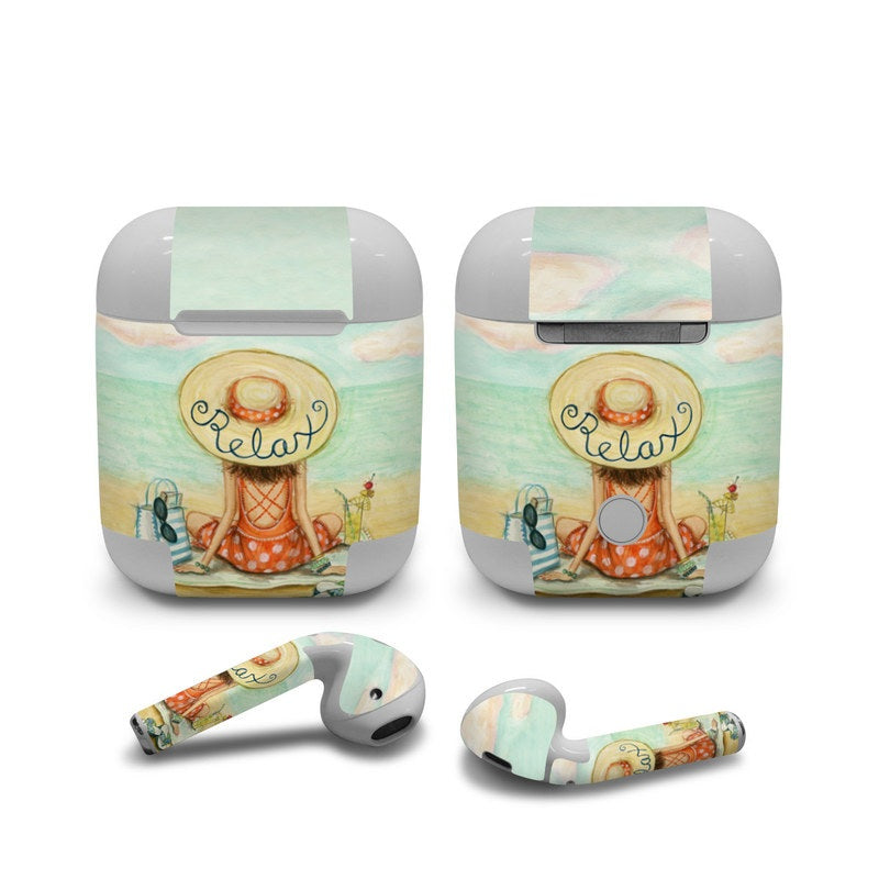 Relaxing on Beach - Apple AirPods Skin