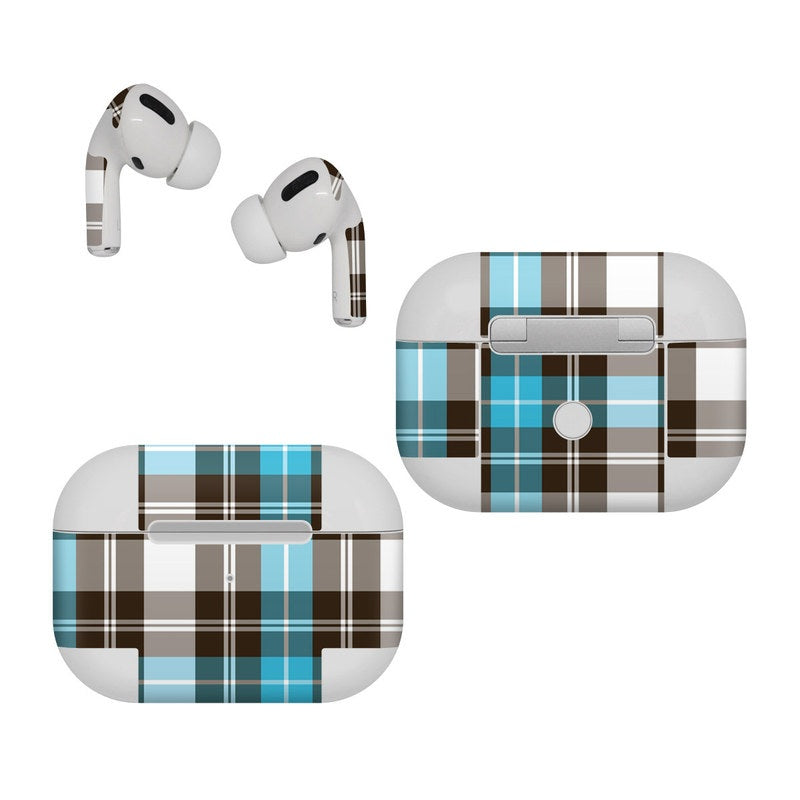 Turquoise Plaid - Apple AirPods Pro Skin