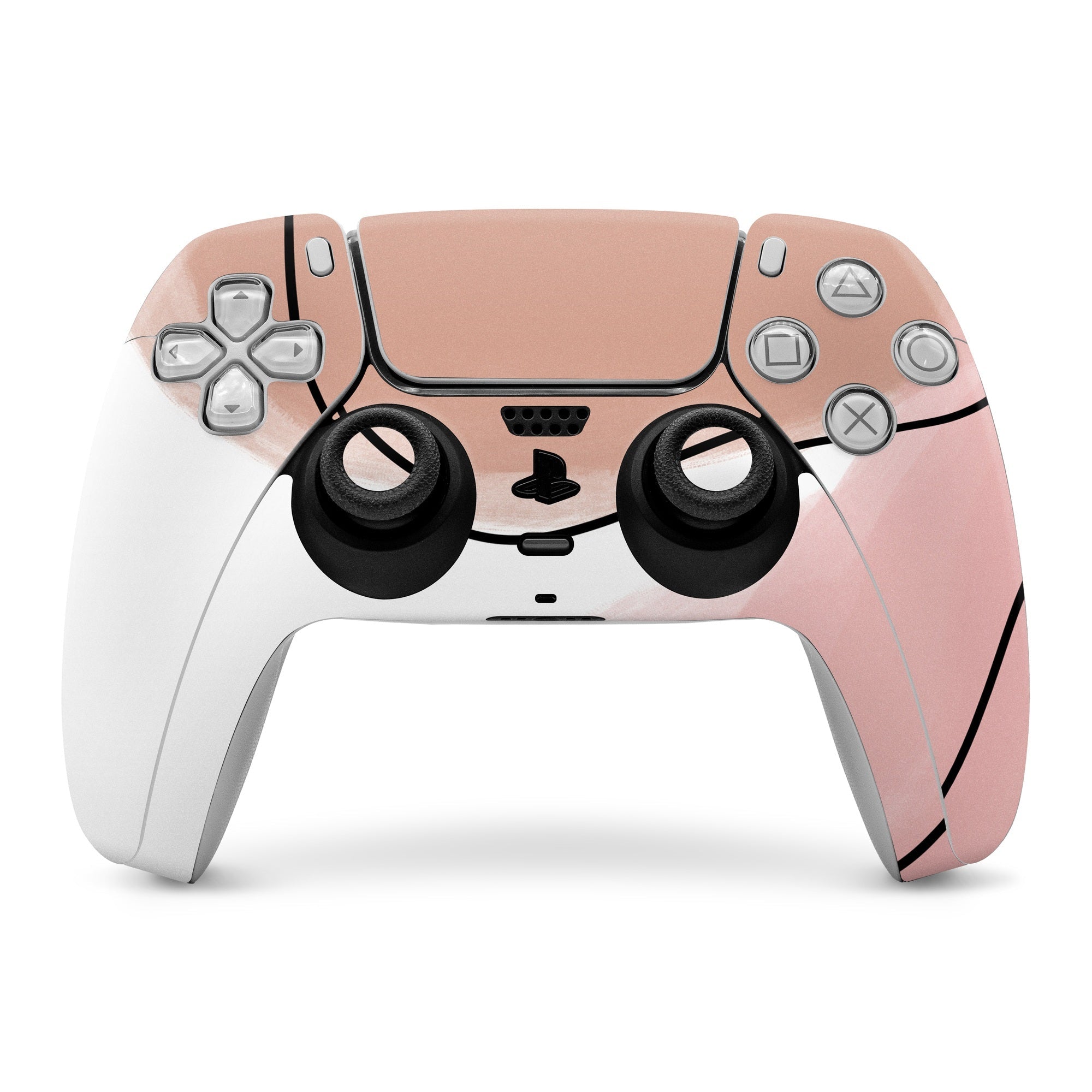 Abstract Pink and Brown - Sony PS5 Controller Skin - Aleeya Marie Designs - DecalGirl