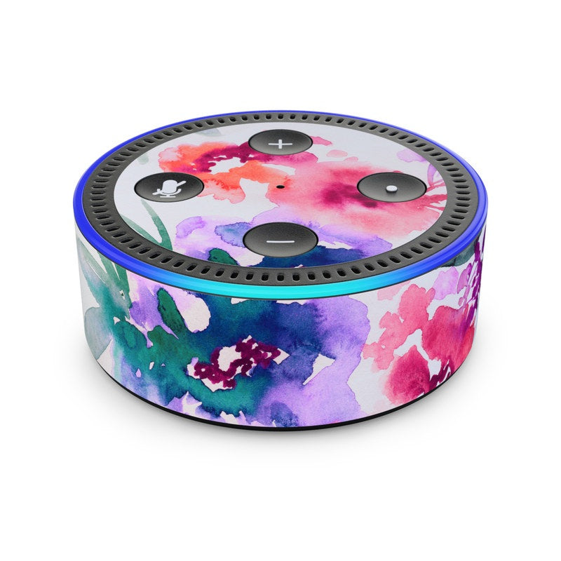 Blurred Flowers - Amazon Echo Dot (2nd Gen) Skin