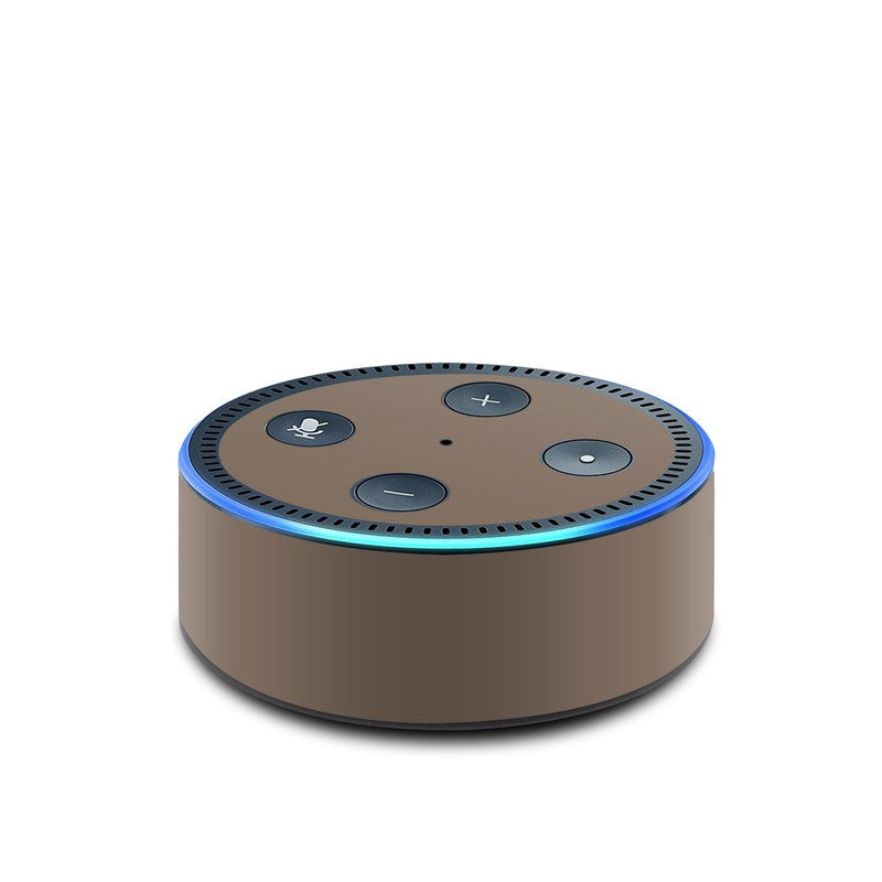 Solid State Flat Dark Earth - Amazon Echo Dot (2nd Gen) Skin