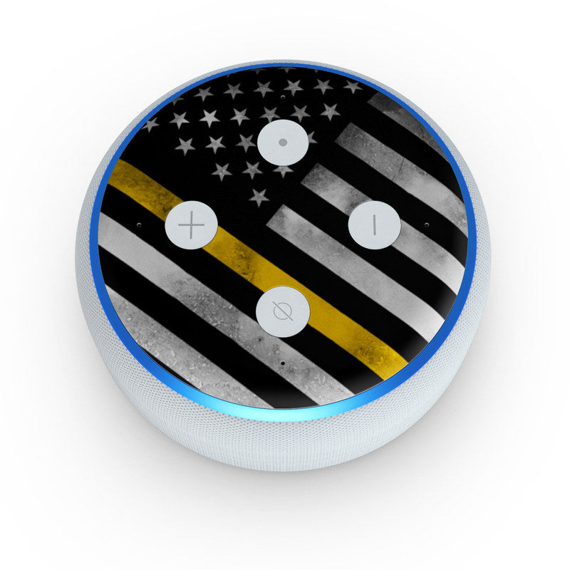 Thin Yellow Line Hero - Amazon Echo Dot (3rd Gen) Skin