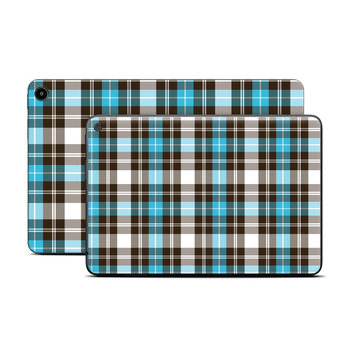 Turquoise Plaid - Amazon Fire Skin