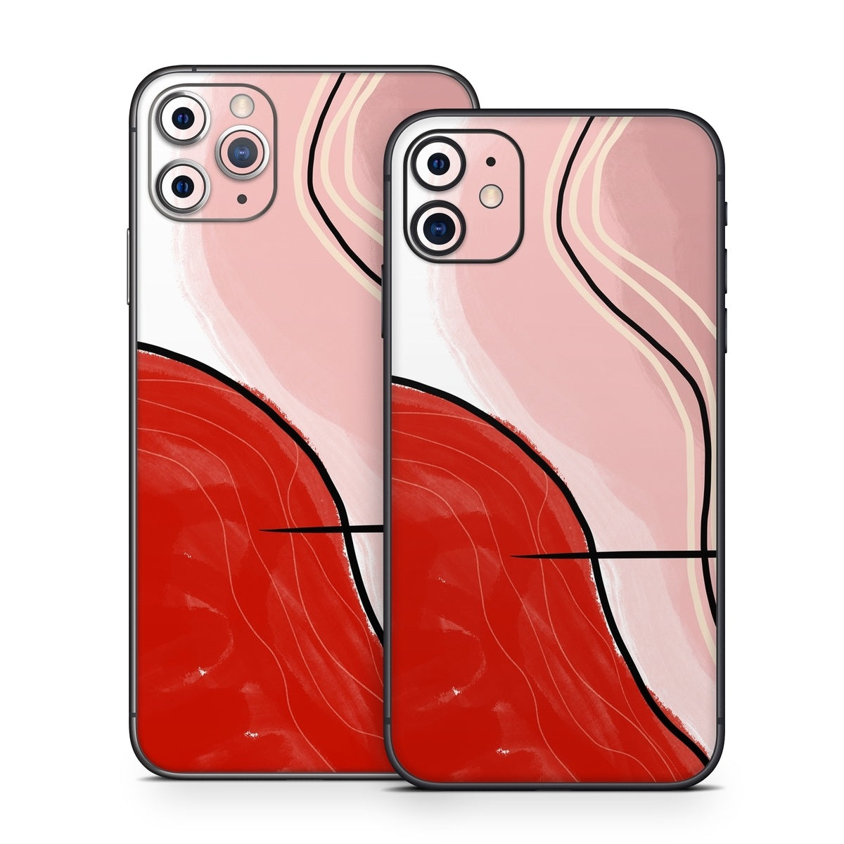 Abstract Red - Apple iPhone 11 Skin