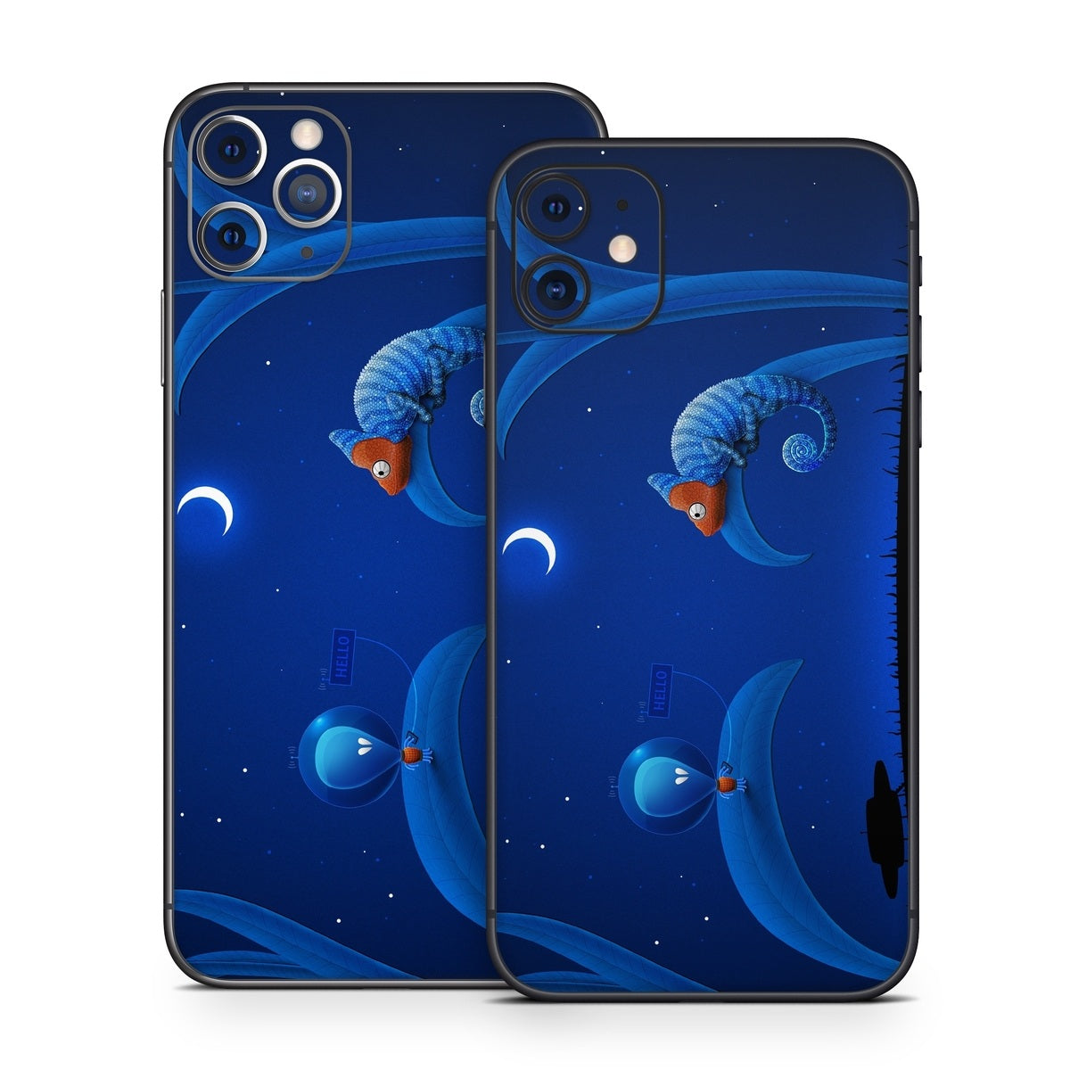 Alien and Chameleon - Apple iPhone 11 Skin