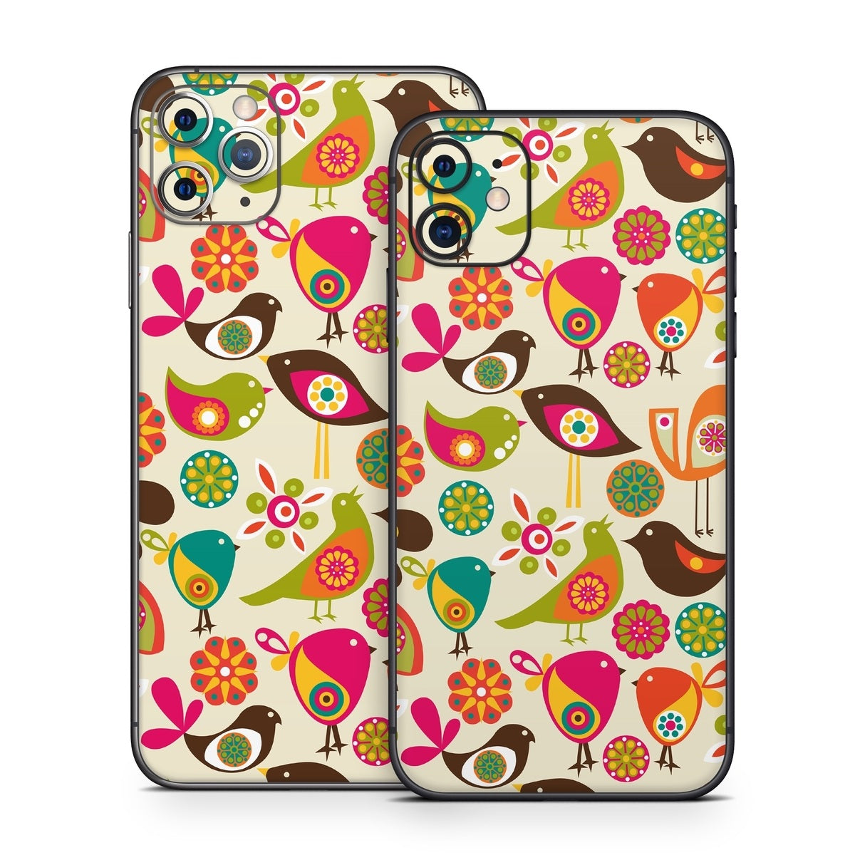 Bird Flowers - Apple iPhone 11 Skin