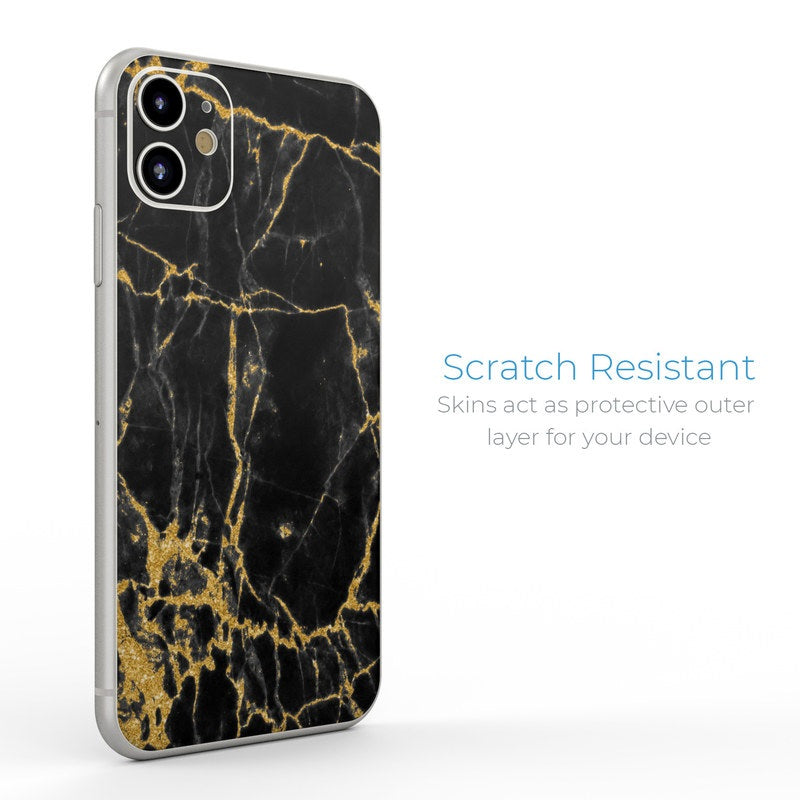 Black Gold Marble - Apple iPhone 11 Skin