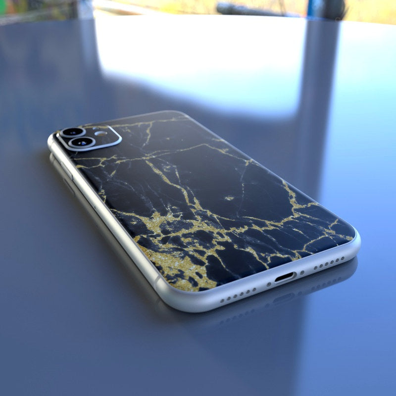 Black Gold Marble - Apple iPhone 11 Skin