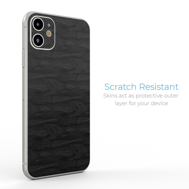 Black Woodgrain - Apple iPhone 11 Skin