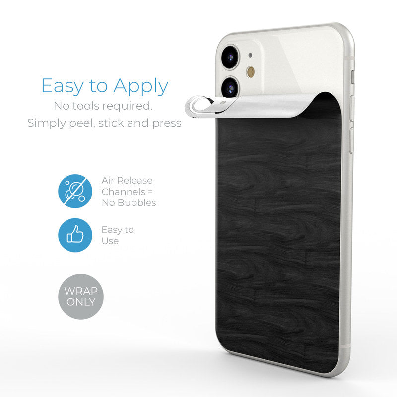 Black Woodgrain - Apple iPhone 11 Skin