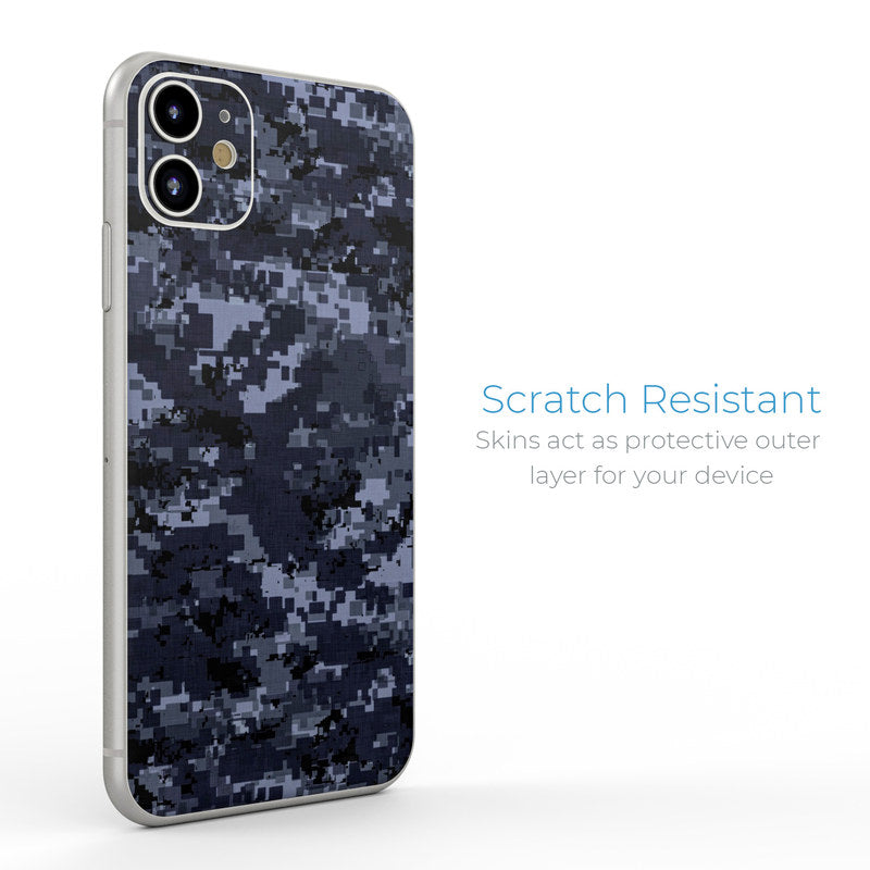 Digital Navy Camo - Apple iPhone 11 Skin