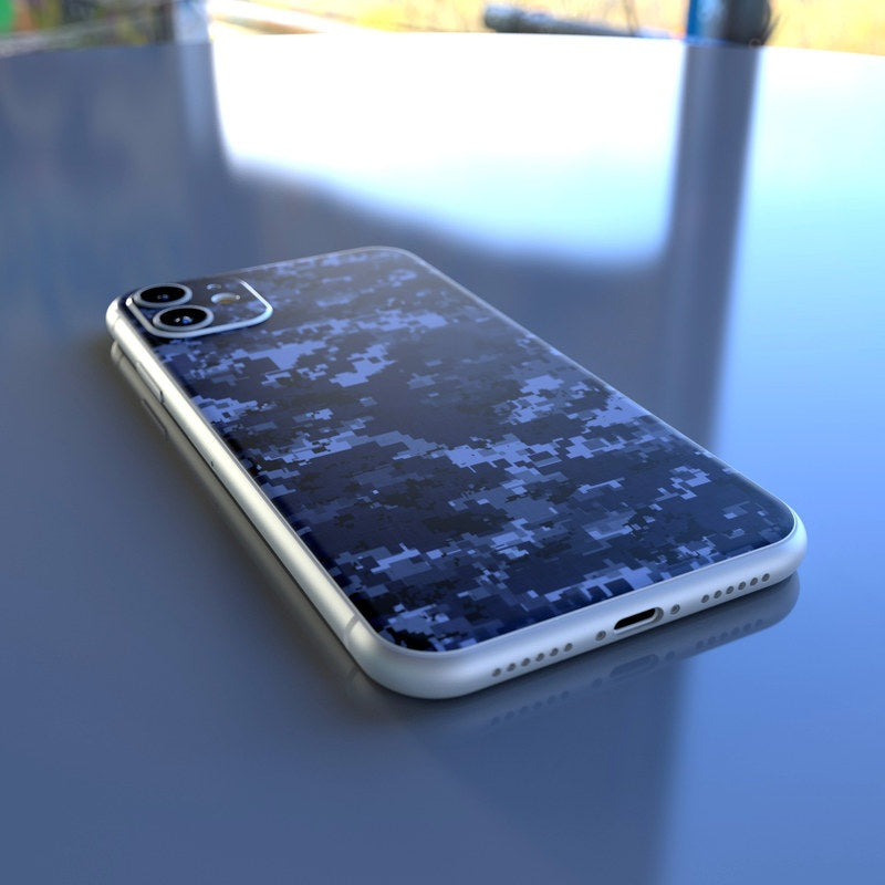 Digital Navy Camo - Apple iPhone 11 Skin