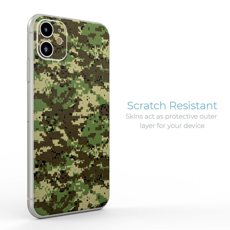 Digital Woodland Camo - Apple iPhone 11 Skin