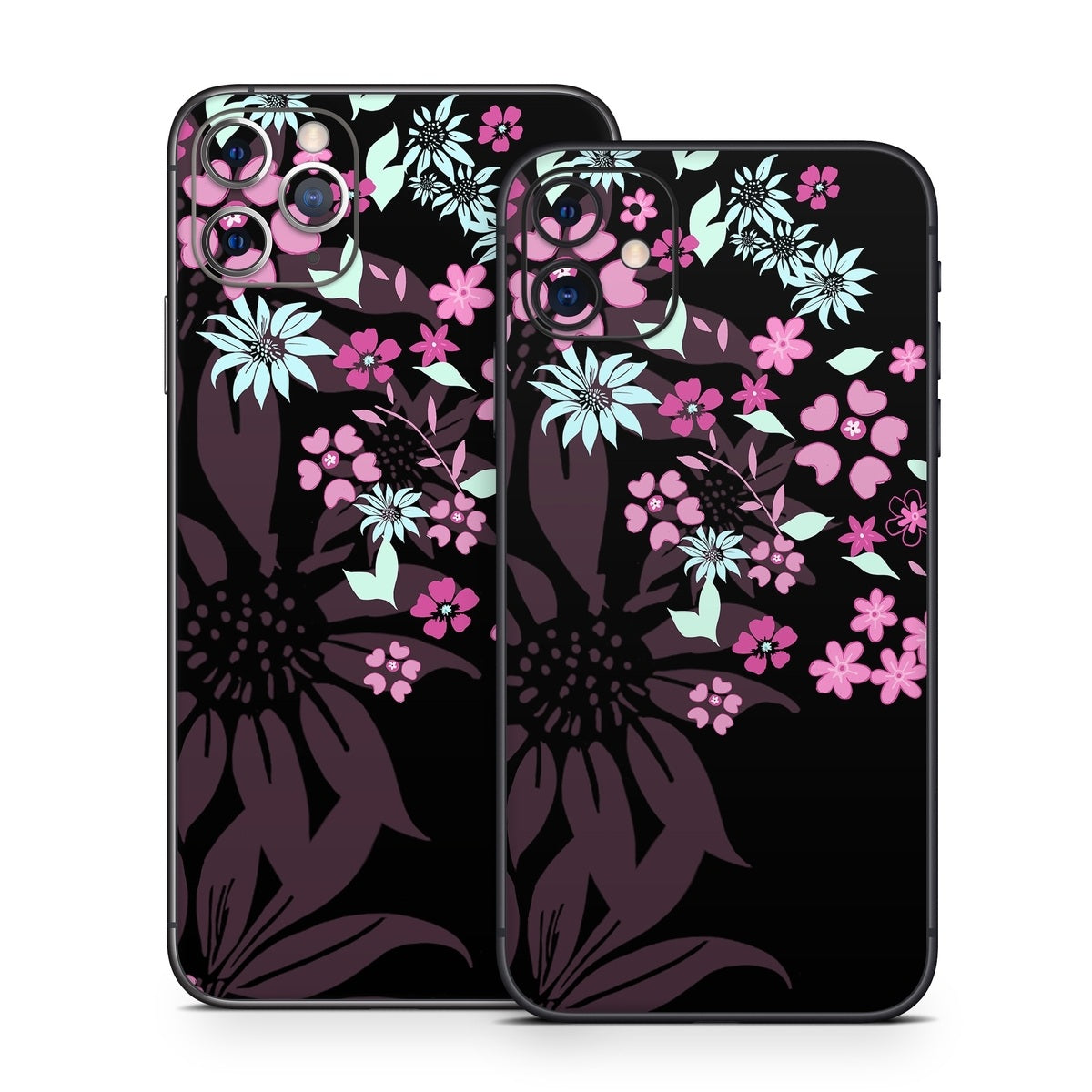 Dark Flowers - Apple iPhone 11 Skin