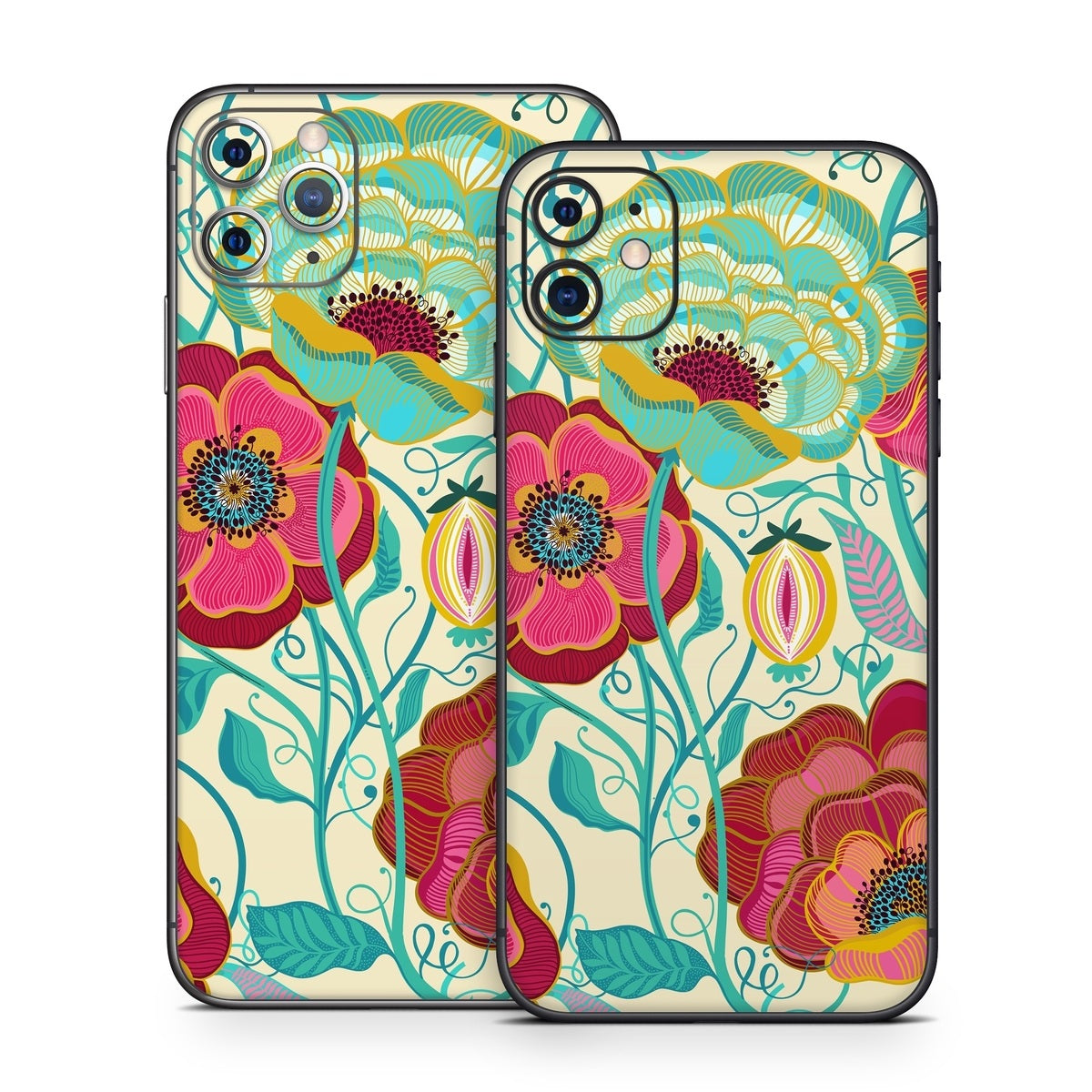 Golden Flowers - Apple iPhone 11 Skin