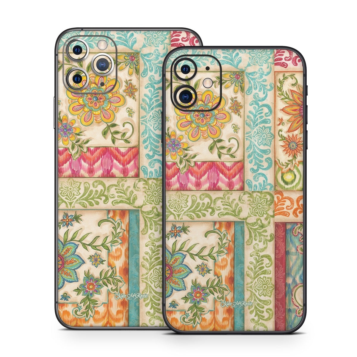 Ikat Floral - Apple iPhone 11 Skin