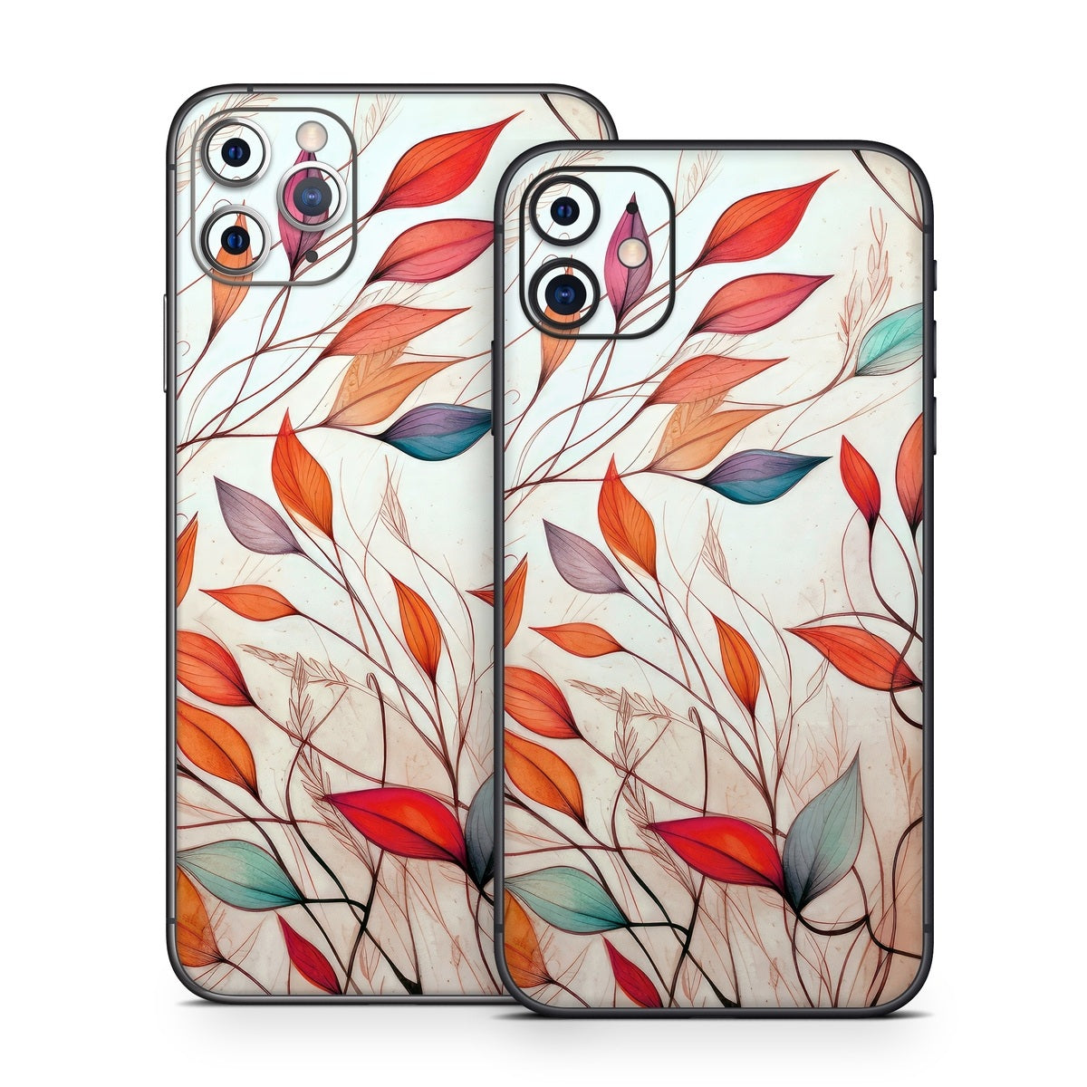 Leaf Sketches - Apple iPhone 11 Skin