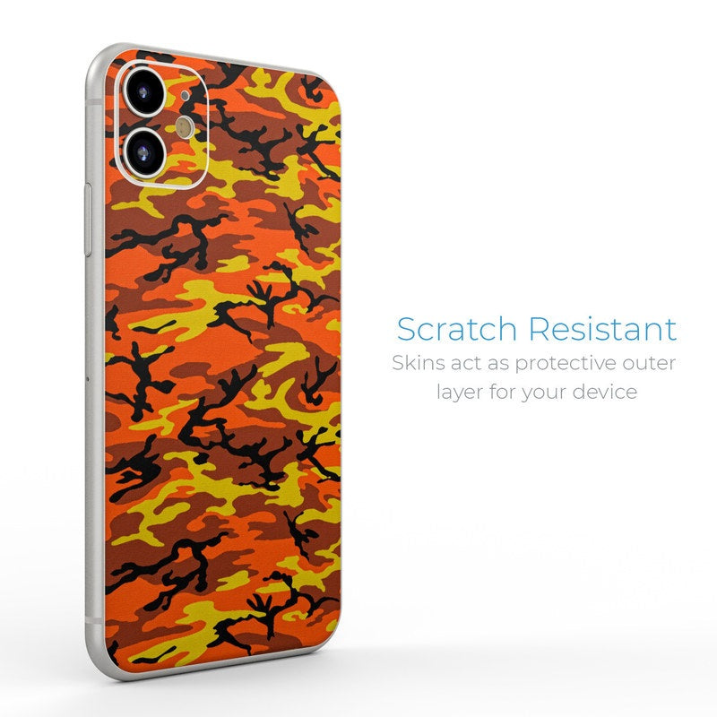 Orange Camo - Apple iPhone 11 Skin