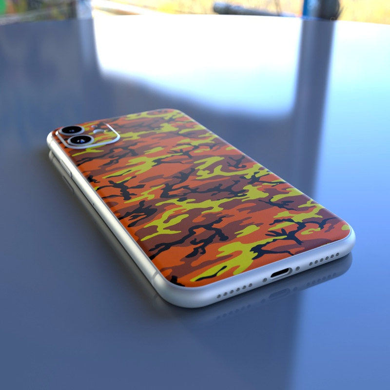 Orange Camo - Apple iPhone 11 Skin