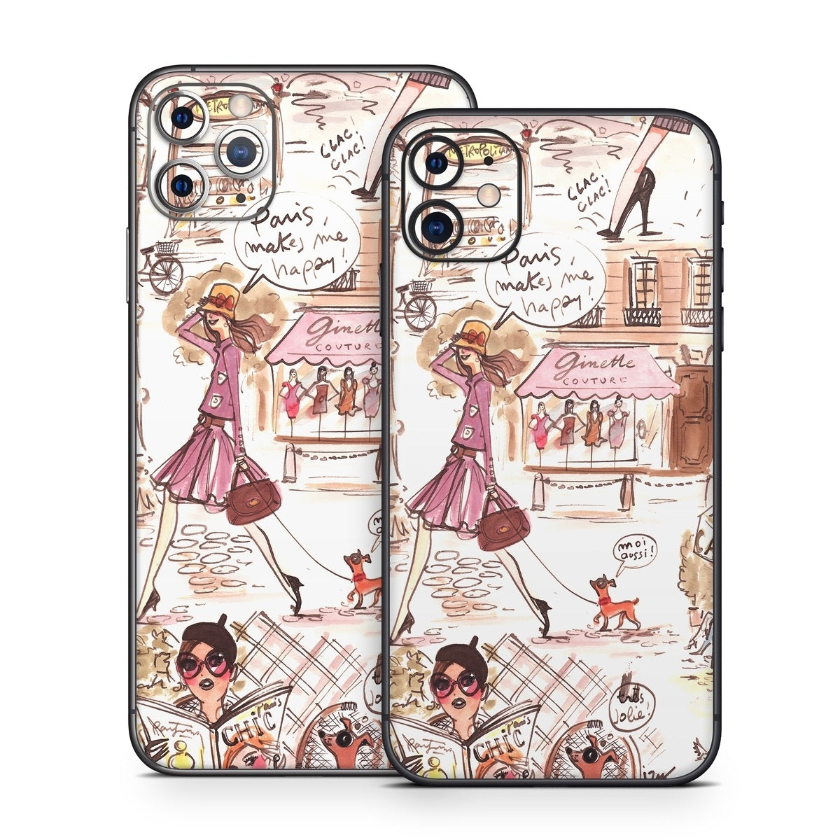 Paris Makes Me Happy - Apple iPhone 11 Skin