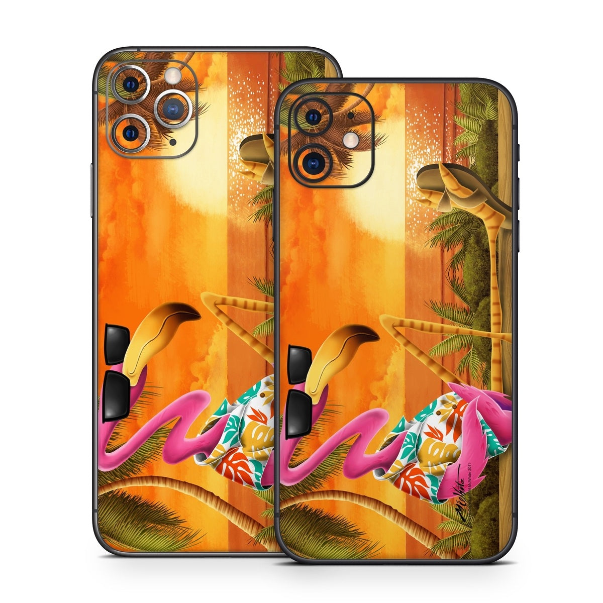 Sunset Flamingo - Apple iPhone 11 Skin