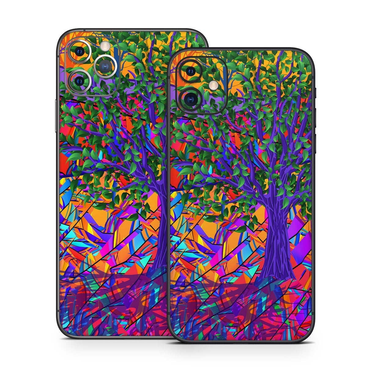 Stained Glass Tree - Apple iPhone 11 Skin