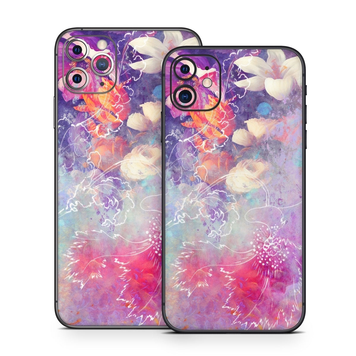 Sketch Flowers Lily - Apple iPhone 11 Skin