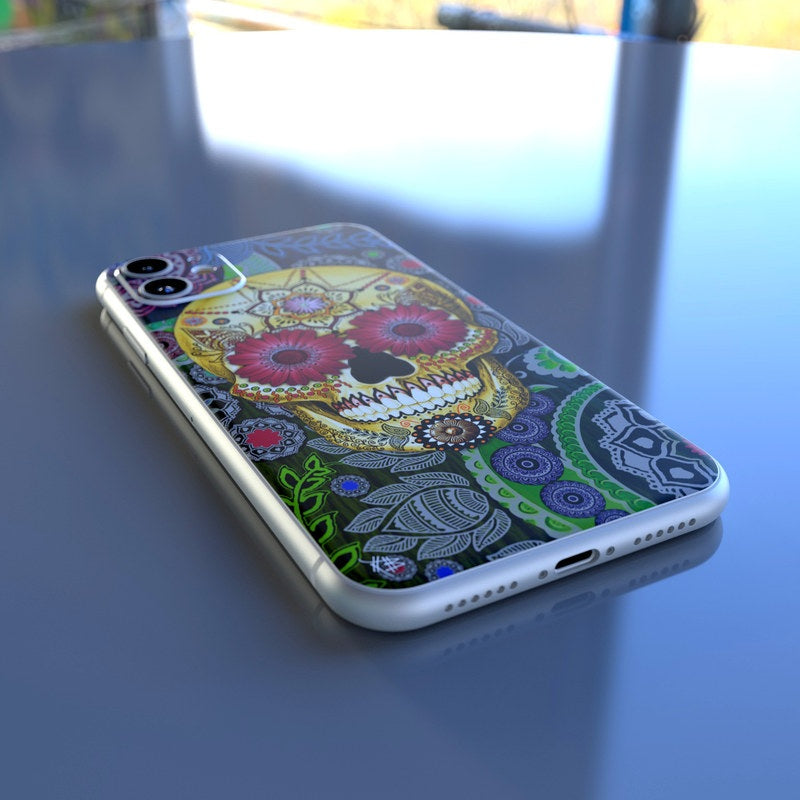 Sugar Skull Paisley - Apple iPhone 11 Skin