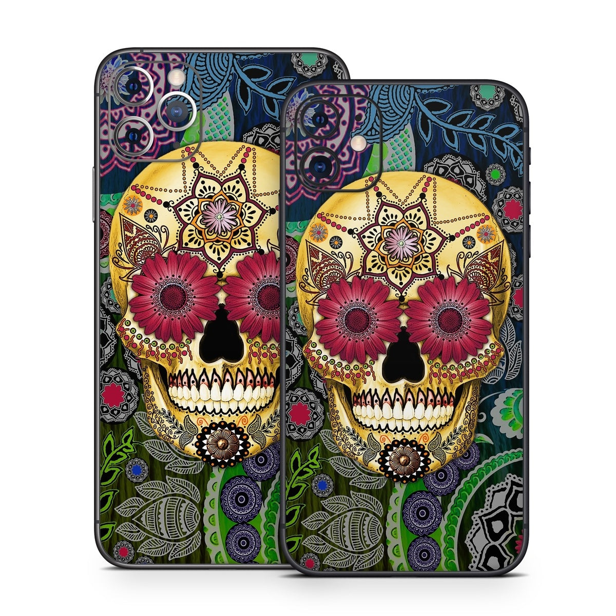 Sugar Skull Paisley - Apple iPhone 11 Skin