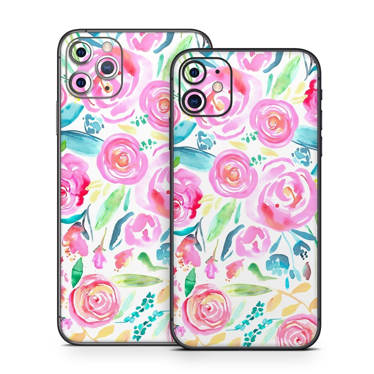 Watercolor Roses - Apple iPhone 11 Skin