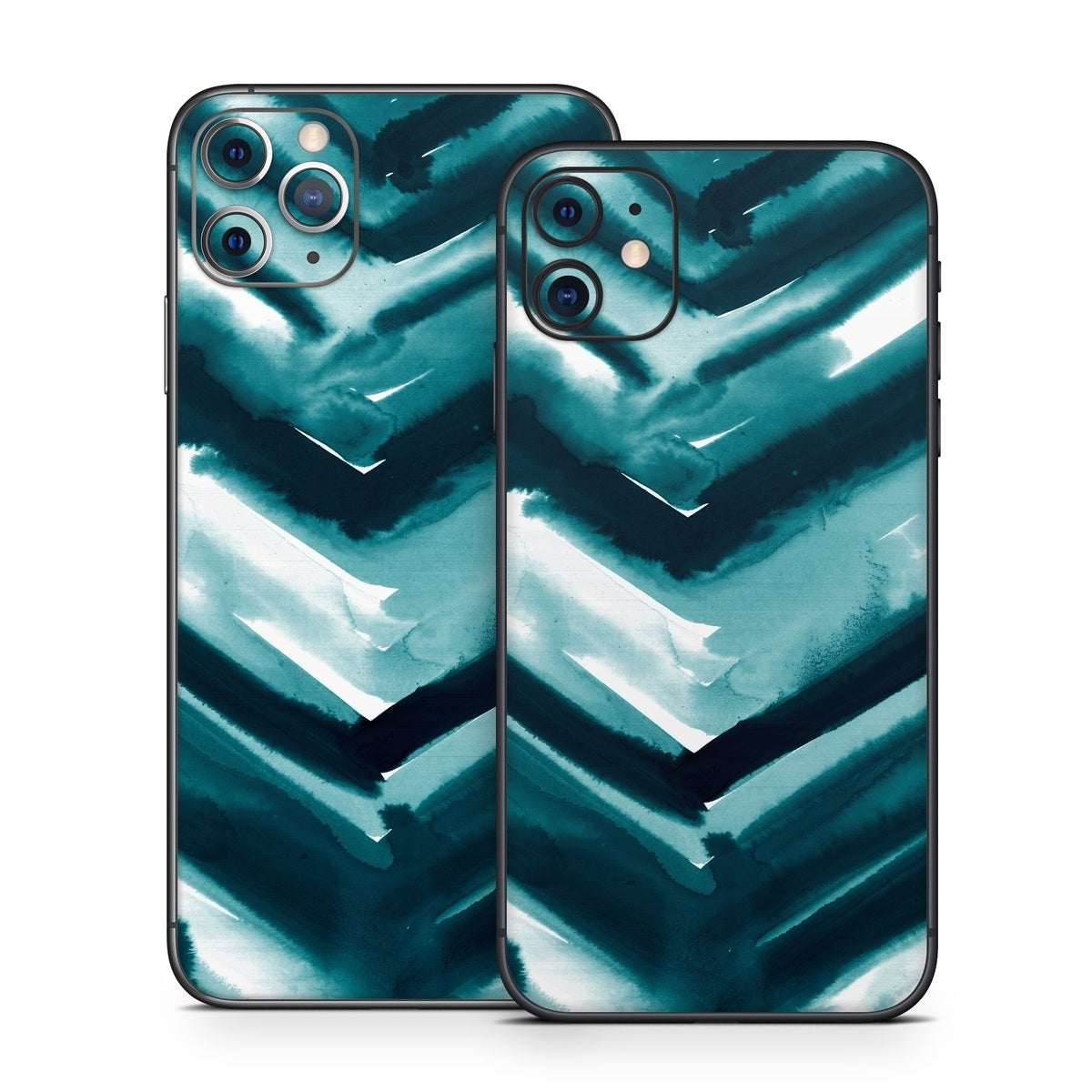 Watercolor Chevron - Apple iPhone 11 Skin