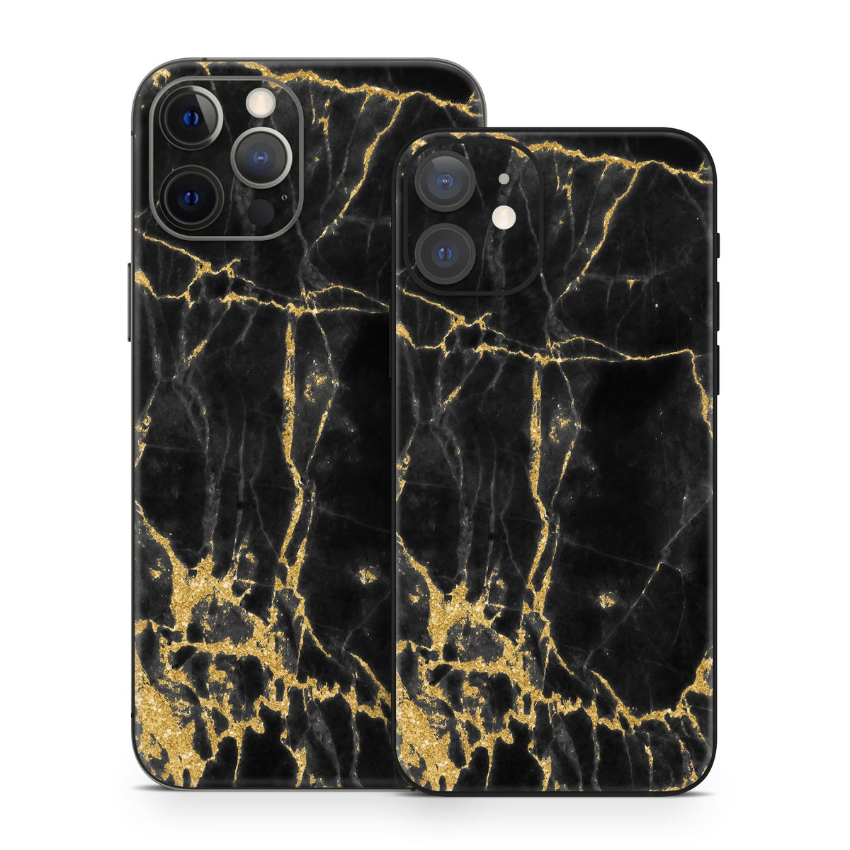 Black Gold Marble - Apple iPhone 12 Skin