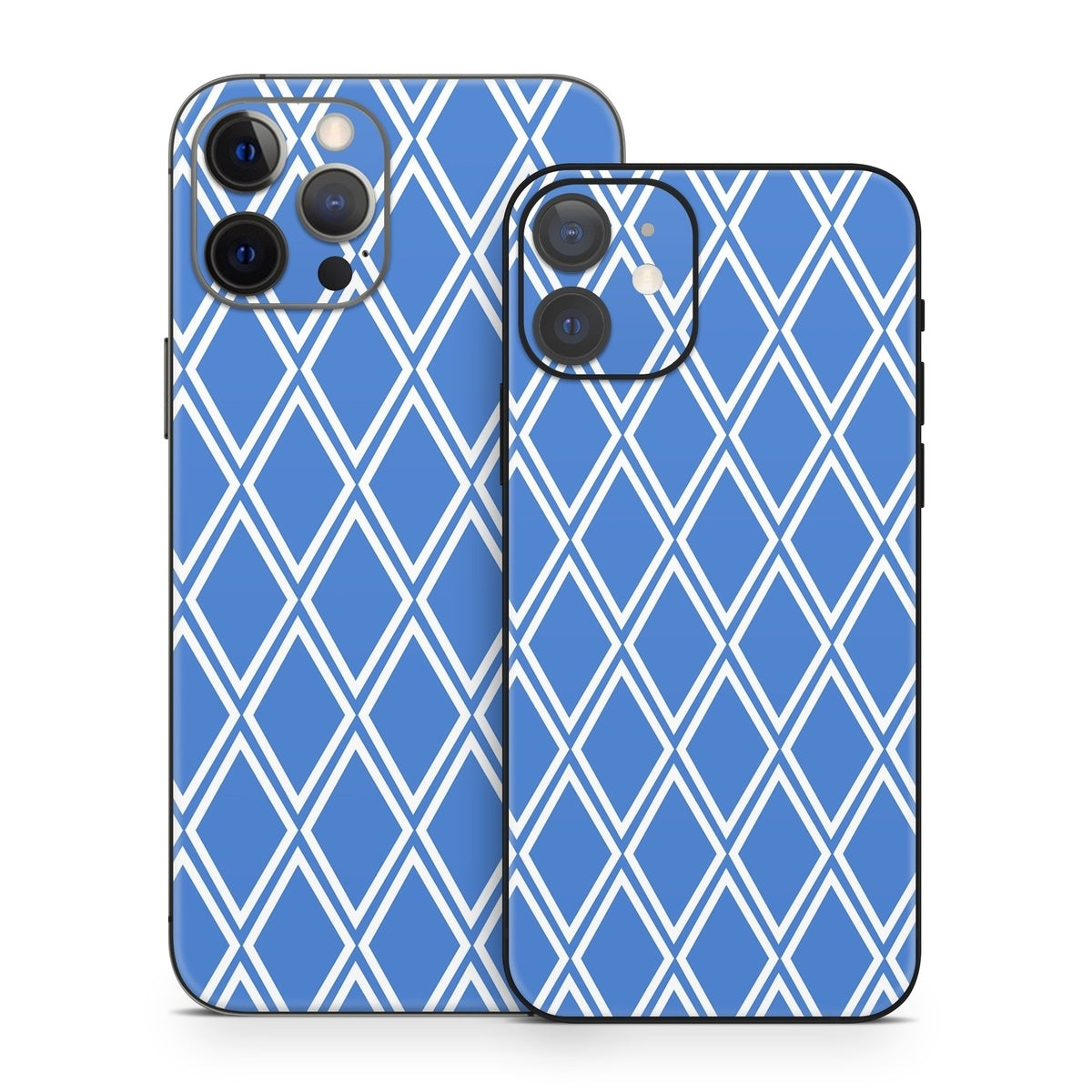 Blue Checks - Apple iPhone 12 Skin