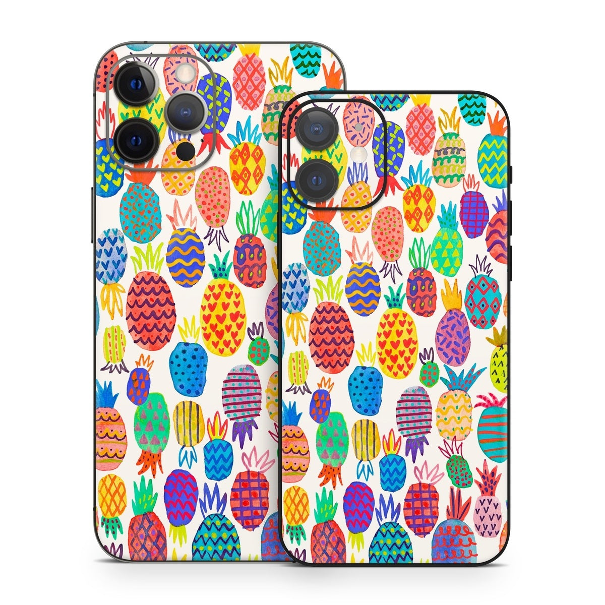 Colorful Pineapples - Apple iPhone 12 Skin