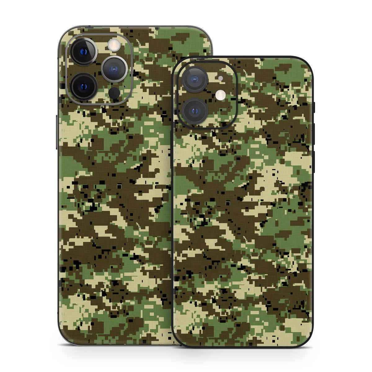 Digital Woodland Camo Apple iPhone 12 Skin