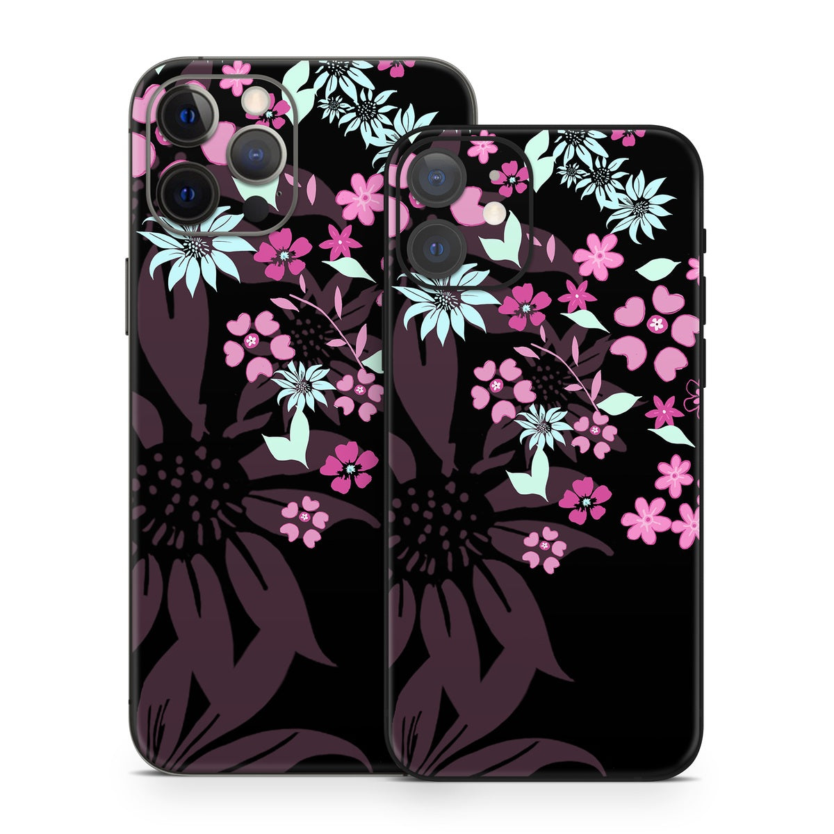 Dark Flowers - Apple iPhone 12 Skin