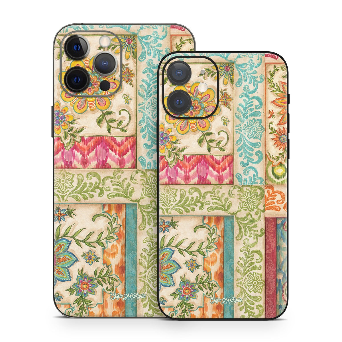 Ikat Floral - Apple iPhone 12 Skin