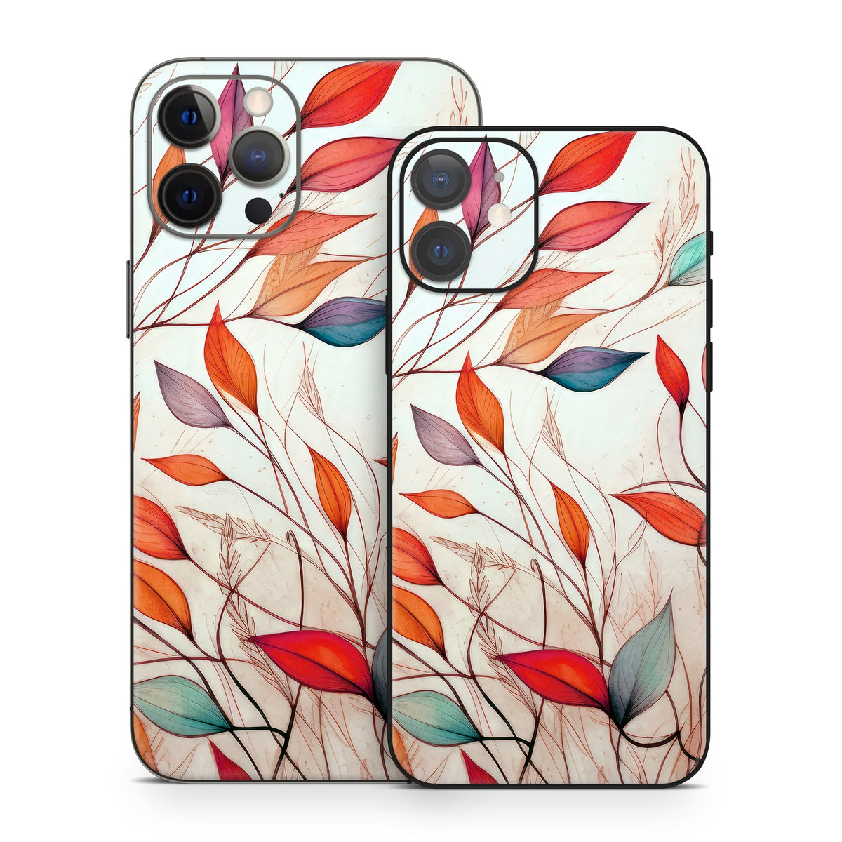 Leaf Sketches - Apple iPhone 12 Skin