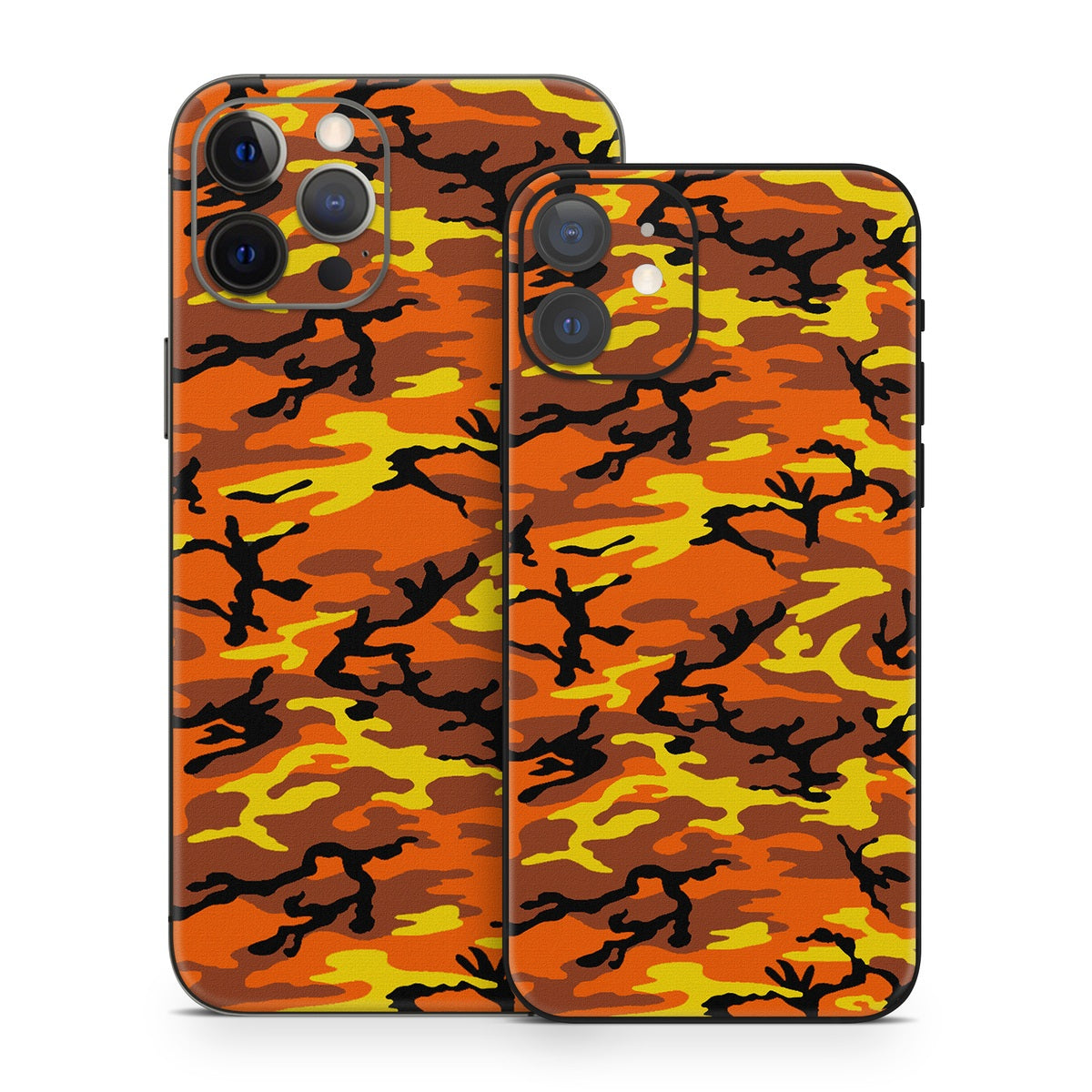 Orange Camo - Apple iPhone 12 Skin