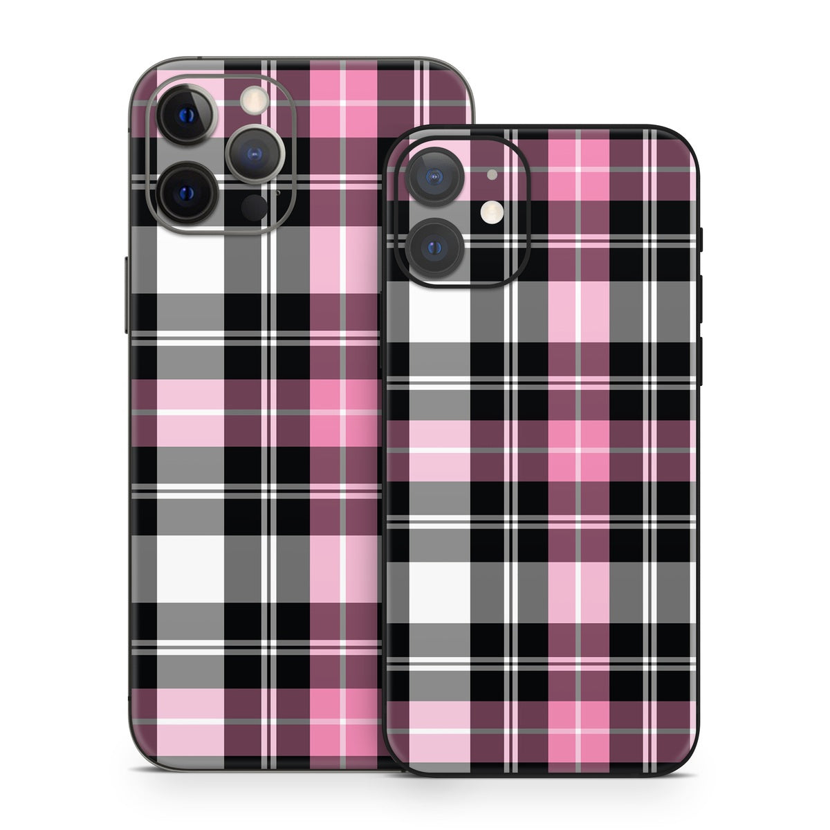 Pink Plaid - Apple iPhone 12 Skin