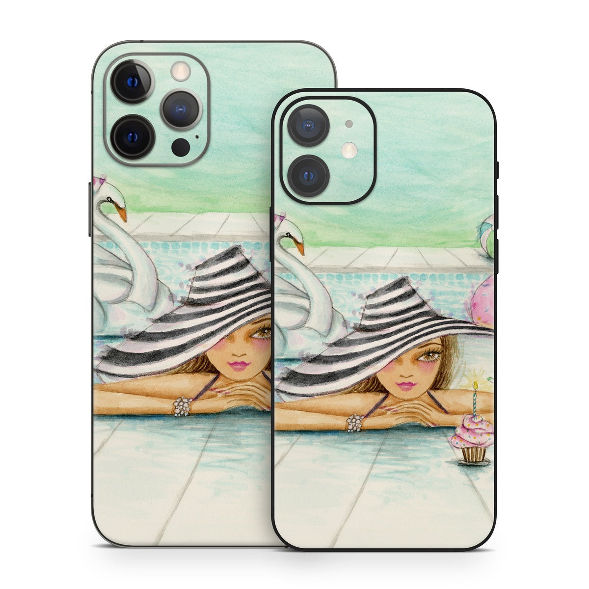 Delphine at the Pool Party - Apple iPhone 12 Skin