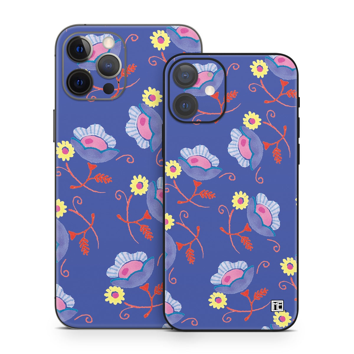 Purple Flowers - Apple iPhone 12 Skin