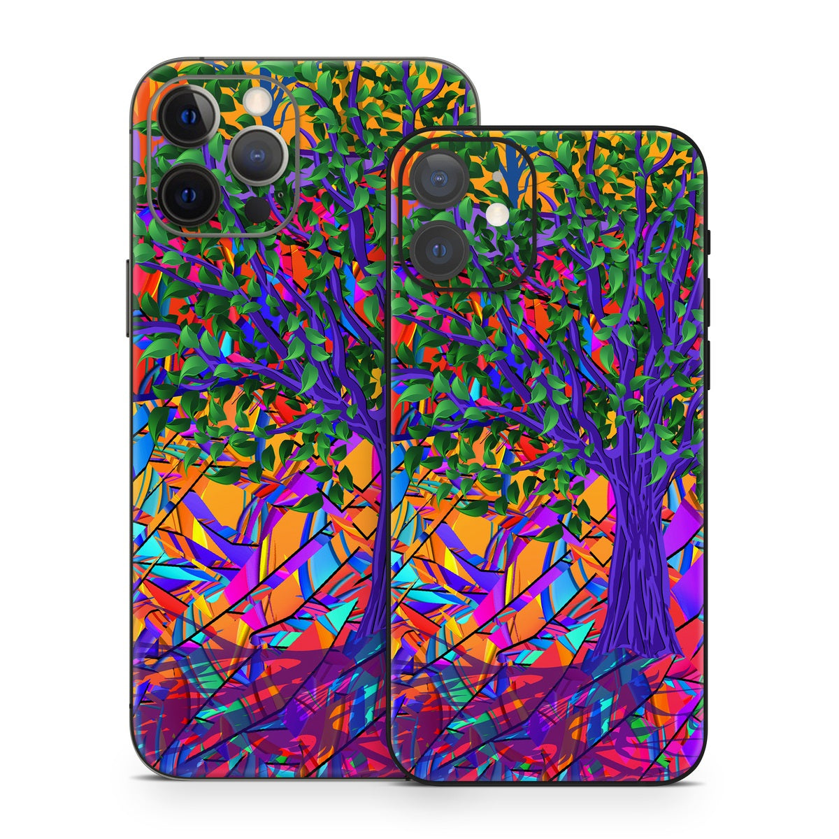 Stained Glass Tree - Apple iPhone 12 Skin